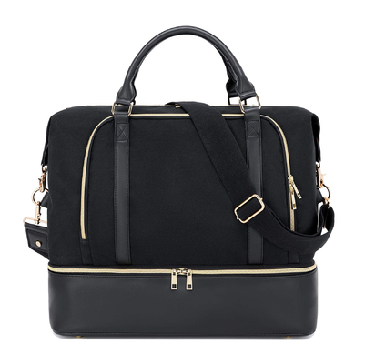 comprar Saco de viagem de couro para homens e mulheres com manga de carrinho 17.3x14.5x8.3