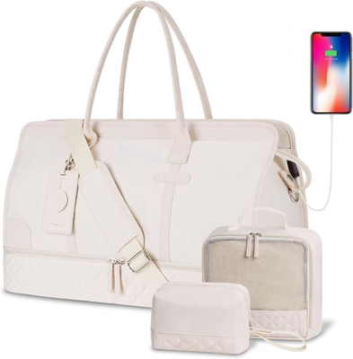 comprar Large Size Beige Weekend Overnight Bag Hospital Viagem Carry On Tote online manufacture