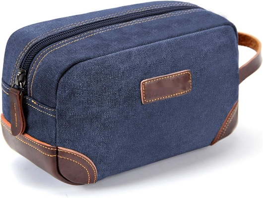 comprar Saco de viagem para homens, de couro azul e lona online manufacture