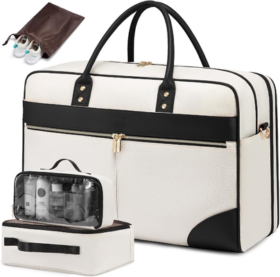 comprar Large Beige Carry On Overnight Duffle Avião Bolsa de viagem aprovada com compartimento de laptop online manufacture