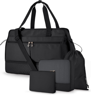 comprar Large Black 40L Carry On Weekend Overnight Bag Sports Gym Yoga Custom com bolsos de sapatos online manufacture