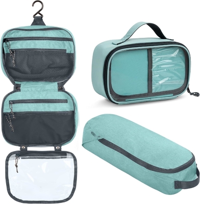 comprar Ultralight Acessório Pendente Organizador Bolsa Maquiagem Teal em pó Bolsa de viagem personalizada com suporte de pincel online manufacture