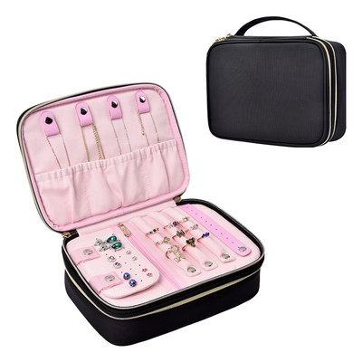 comprar Saco grande de guarda de jóias Viagem de camada dupla grande 210D Nylon 9.4x3x7.2 