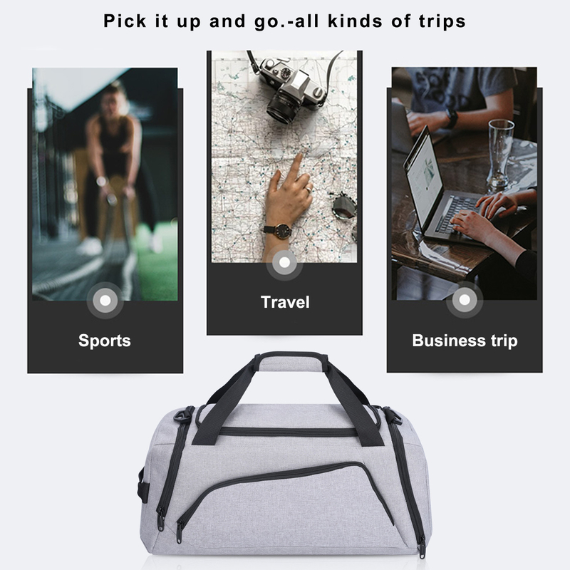 130l 120l 115l 110l 100l Xl Saco de viagem de grande porte feminino com manga de carrinho 50x20x24cm