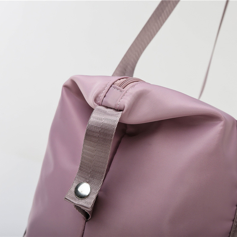 Saco de viagem de esporte rolante de poliéster 210D mulher à prova d'água 10.63x21.65x7.09