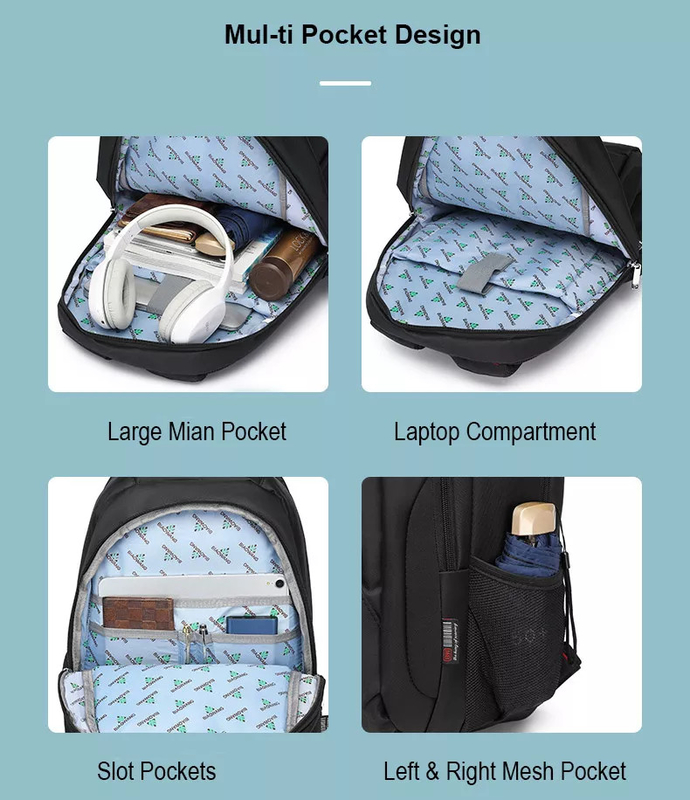 Mochila portátil à prova d'água para viagem de 1 semana 3 dias 5 dias 34x19x48cm