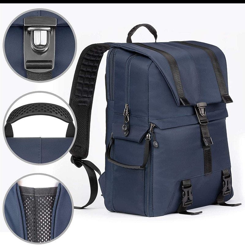 Mochila de viagem personalizada resistente à água portátil grande e câmera DSLR