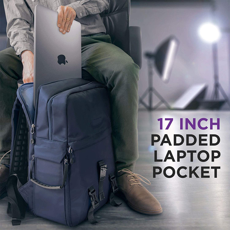 Mochila de viagem personalizada resistente à água portátil grande e câmera DSLR