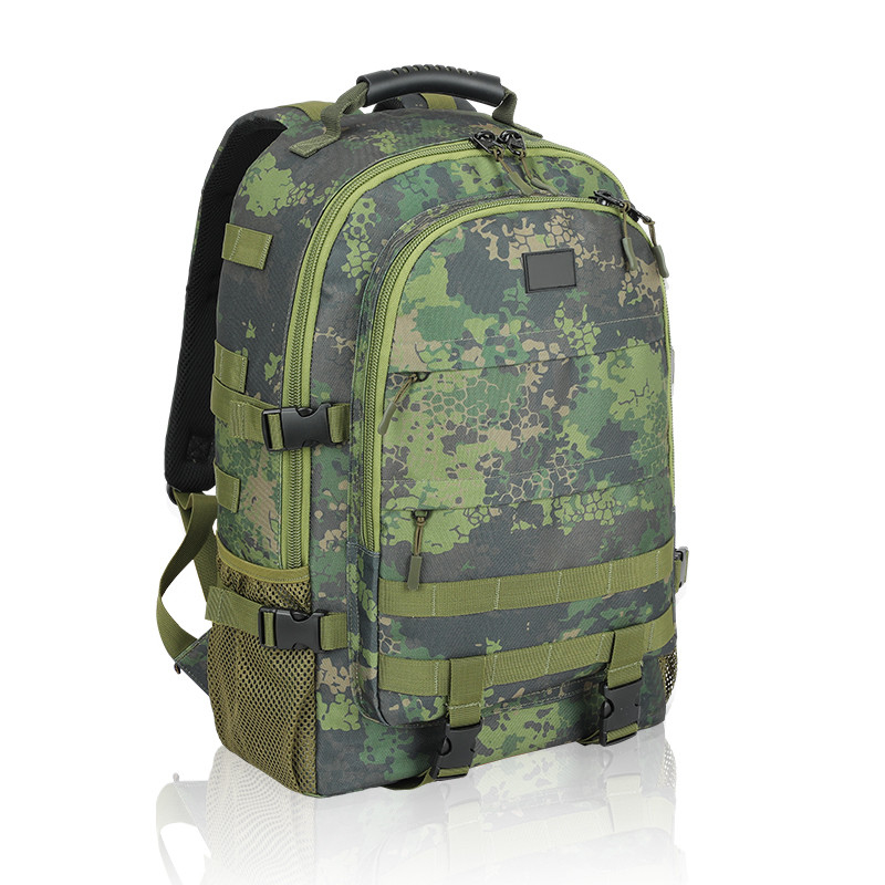 Negro Grande capacidade à prova d'água Viagens personalizadas Mochila tática militar com alça de ombro para Homens