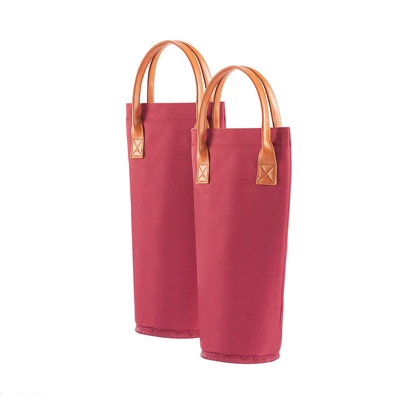 Saco de geladeira isolado portátil redondo para bebés garrafas de vinho Saco de gelo pequeno 4x14
