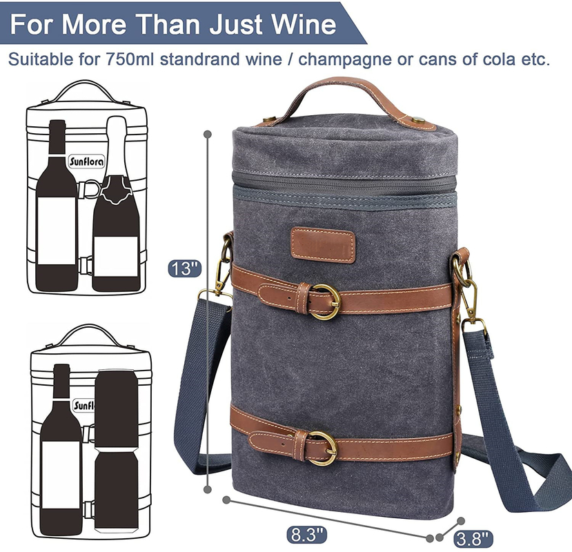 Flexível Vinho de piquenique de trabalho pesado customizado isolado Cooler Saco Dividor Pad garrafa de água 8x3x13