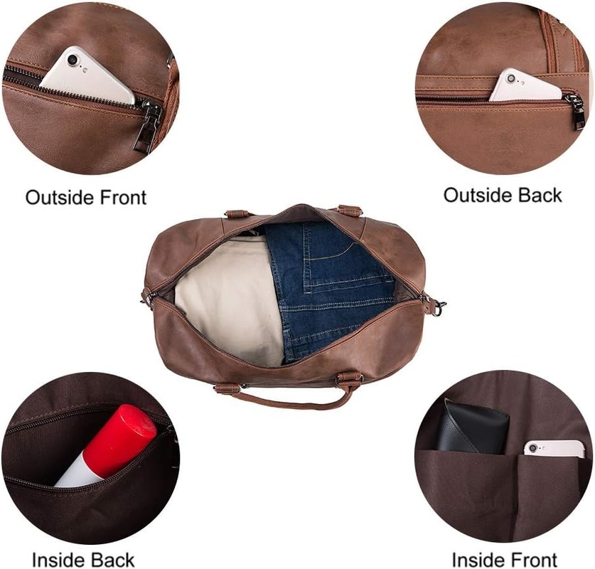 52L impermeável de fim-de-semana Carry On Custom Tote Duffel Saco de Viagem com Bolsa de Calçado