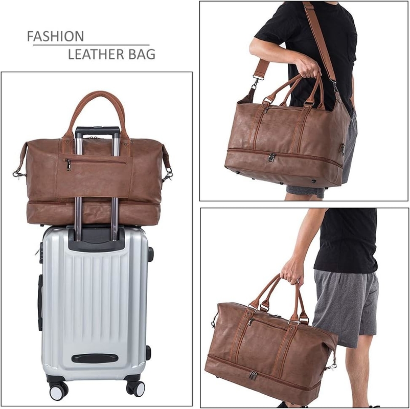 52L impermeável de fim-de-semana Carry On Custom Tote Duffel Saco de Viagem com Bolsa de Calçado