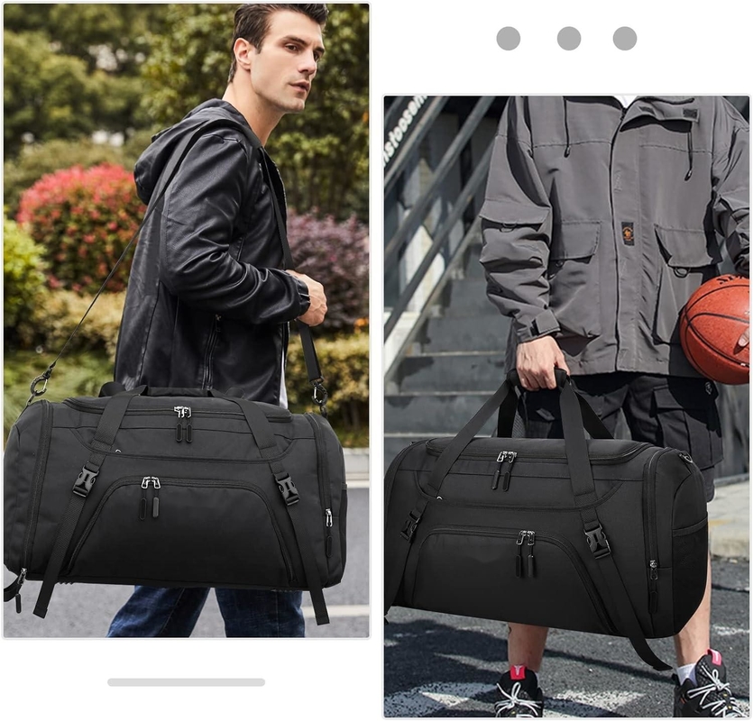 Saco de viagem de higiene corporal à prova d'água de grande porte de 40L com bolso grande e compartimento para sapatos