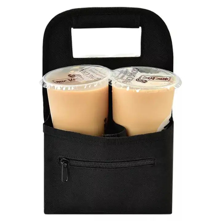 Saco de entrega de café portátil, 10 * 7 polegadas Manga de xícara de café personalizada