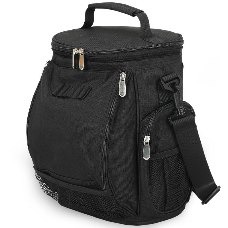 Negro Grande capacidade Unisex 10 lata isolado Golf Custom Travel Cooler Saco com cinto de ombro