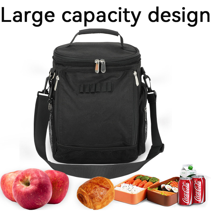 Negro Grande capacidade Unisex 10 lata isolado Golf Custom Travel Cooler Saco com cinto de ombro