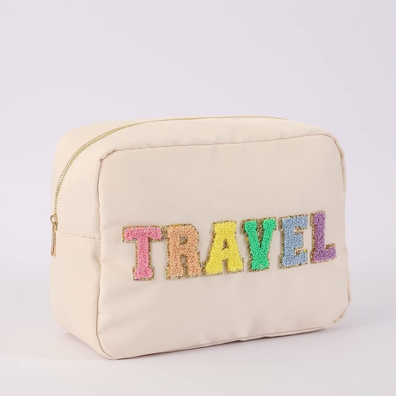 Saco de maquiagem impermeável, saco cosmético de viagem para mulheres.