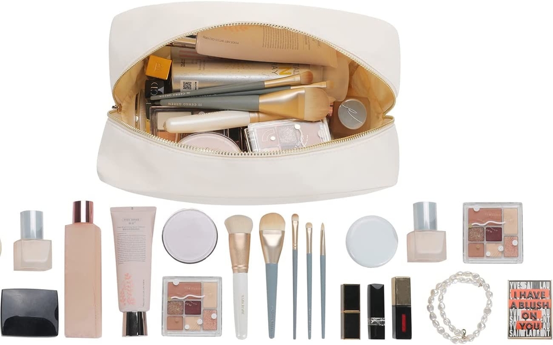 Saco de maquiagem impermeável, saco cosmético de viagem para mulheres.