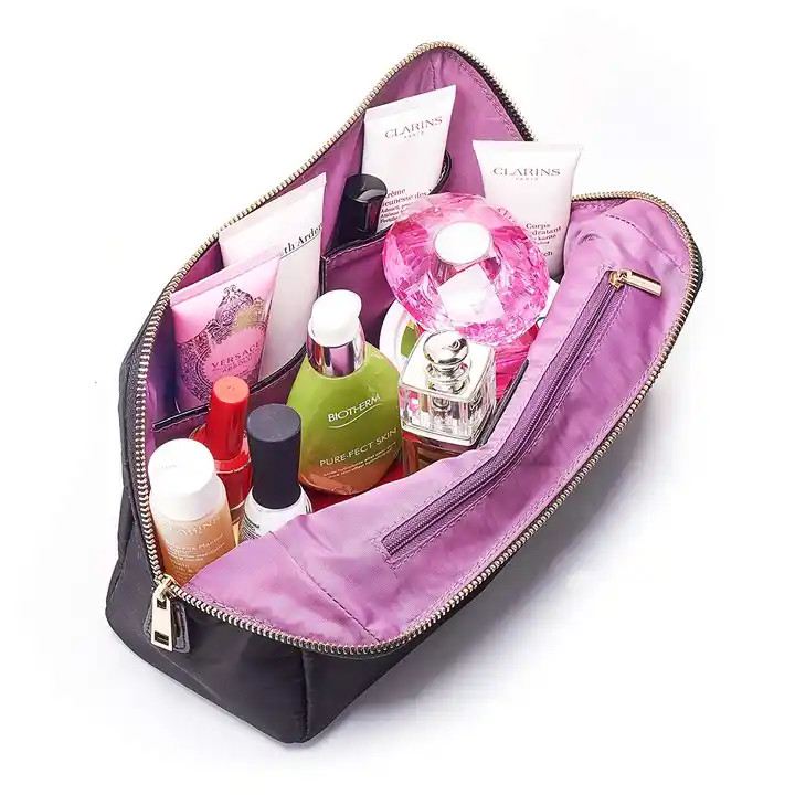Impressão de transferência Mulheres Organizador de maquiagem de viagem 10 x 3 x 8 polegadas