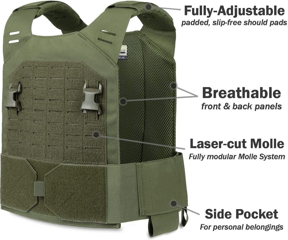 1000D Nylon Cordura Coyote Marrom Treinamento de Força Colete Pesado Treinamento 11x14