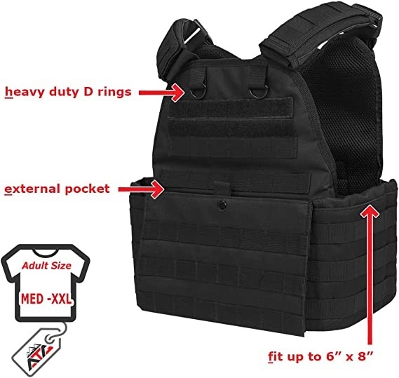 Saco de arma personalizado com bolsas de revistas anexos de malha 3D 34