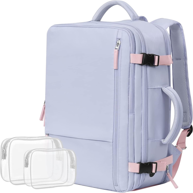 Purple 17,3 polegadas Laptop Companhia Aérea aprovado Carregar em bagagem como itens pessoais Semana de caminhadas Saco de viagem para mulheres