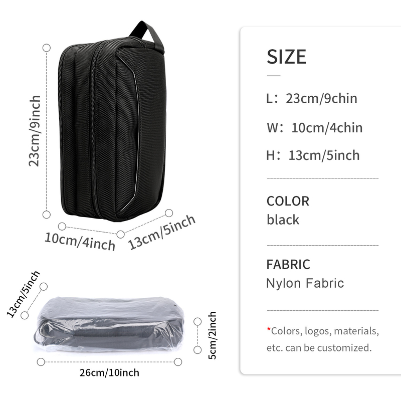 Organizador de sacos higiénicos personalizados de viagem Saco Eco Friendly Organizador cosmético suspenso 3 camadas