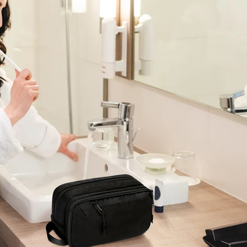 Organizador de sacos higiénicos personalizados de viagem Saco Eco Friendly Organizador cosmético suspenso 3 camadas