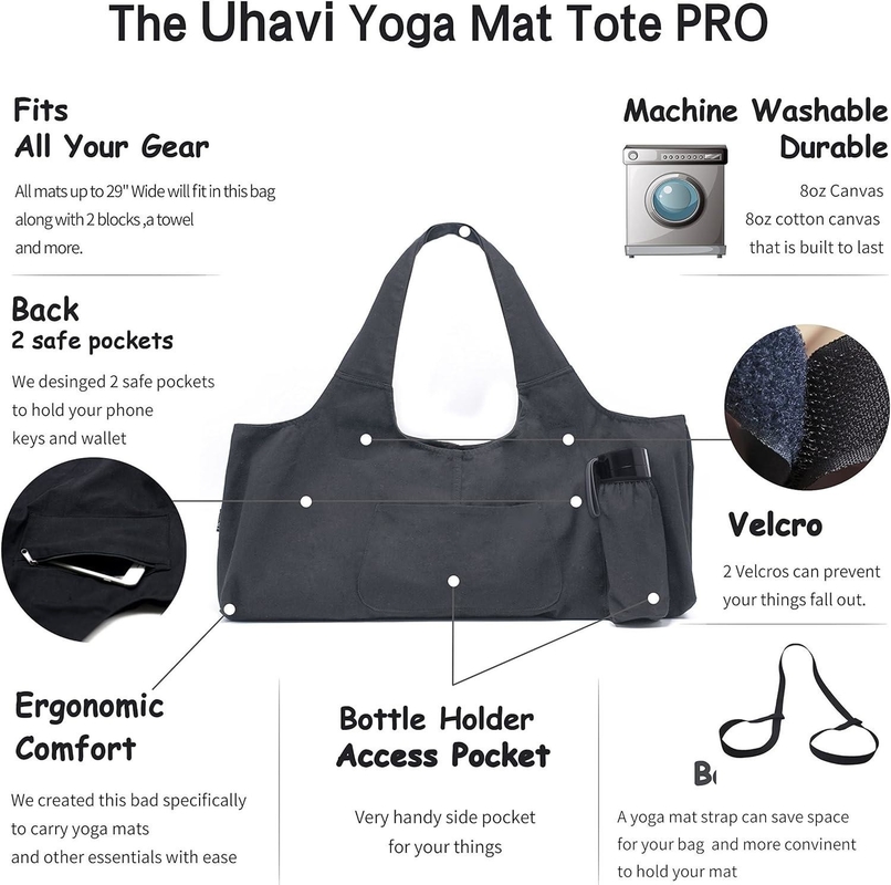 Sacos de plástico grandes e personalizáveis com bolsos multifuncionais