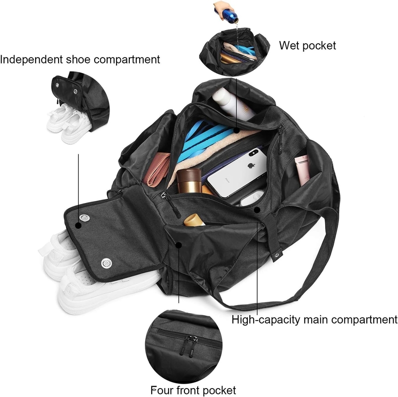 Bolsas de plástico personalizáveis com bolsos de armazenamento úmido e seco