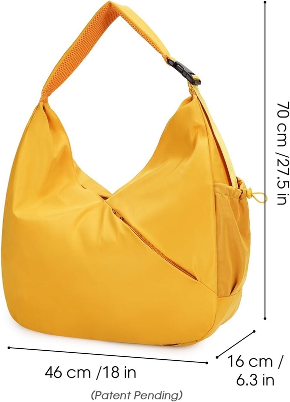 Saco de ginástica grande com porta de esterco de ioga escondido / sacos de ioga personalizáveis compartimento de sapatos