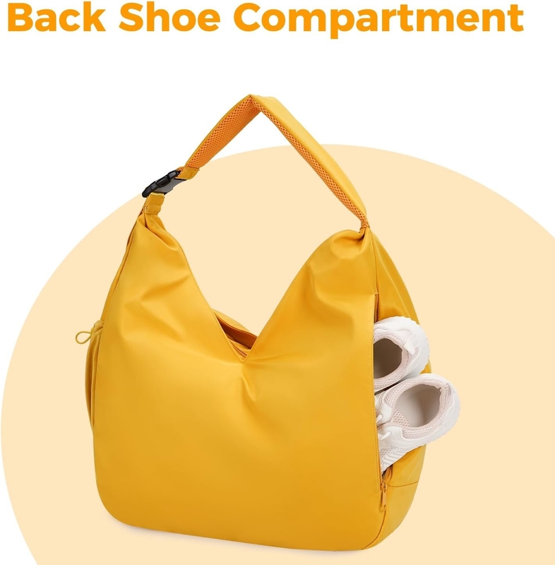 Saco de ginástica grande com porta de esterco de ioga escondido / sacos de ioga personalizáveis compartimento de sapatos