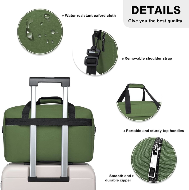 Zipper 20L debaixo do assento Carry On Sports Tote Gym Weekend Overnight Bag Para Homens Mulheres
