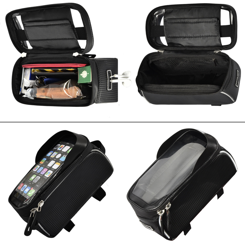 Saco de tubo superior Saco de porta-telefone com fone de ouvido porta-janela 8x3.2x4.75