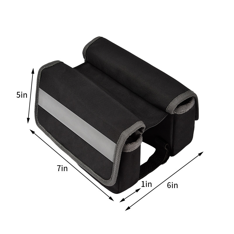 Saco de telefone grande para bicicleta OEM impermeável traseiro debaixo do assento Bolsa de faixa refletora para ciclismo 7X6X5