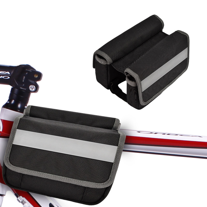 Saco de telefone grande para bicicleta OEM impermeável traseiro debaixo do assento Bolsa de faixa refletora para ciclismo 7X6X5