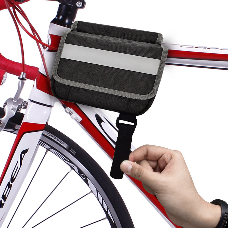 Saco de telefone grande para bicicleta OEM impermeável traseiro debaixo do assento Bolsa de faixa refletora para ciclismo 7X6X5