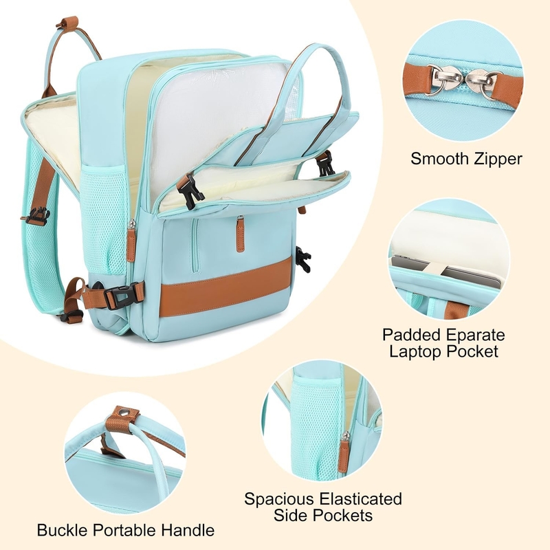 15.6 polegadas Carry On Duffel Travel Bag Voo de avião aprovado com porta de carregamento USB