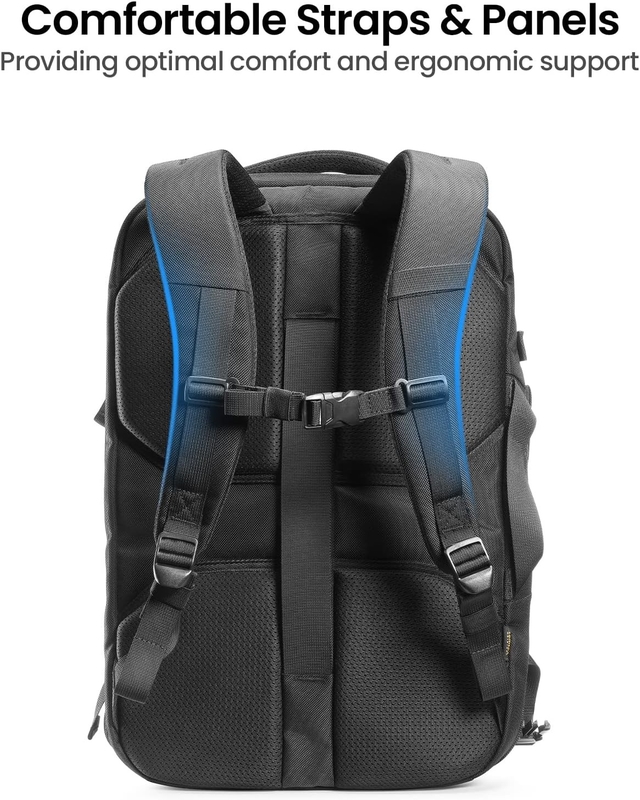 Voo aprovado Carry on Travel Bag Custom Black Grande capacidade para viagem de negócios