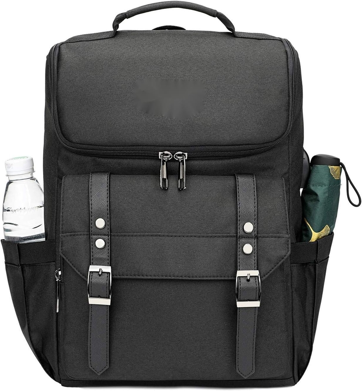 Saco de viagem personalizado preto grande de fim de semana com porta de carregamento USB para mulheres e homens