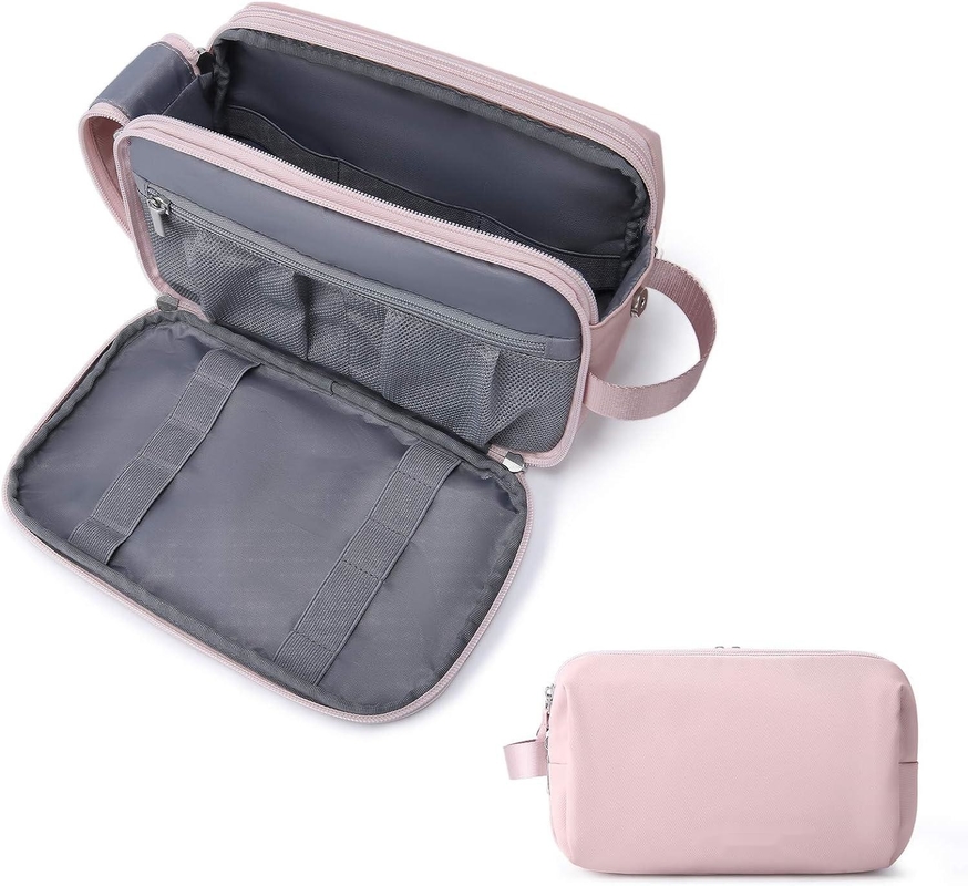 Pink Dopp Kit Resistente à água Barbear Maquiagem Cosmética Custom Saco de Viagem Para Mulheres
