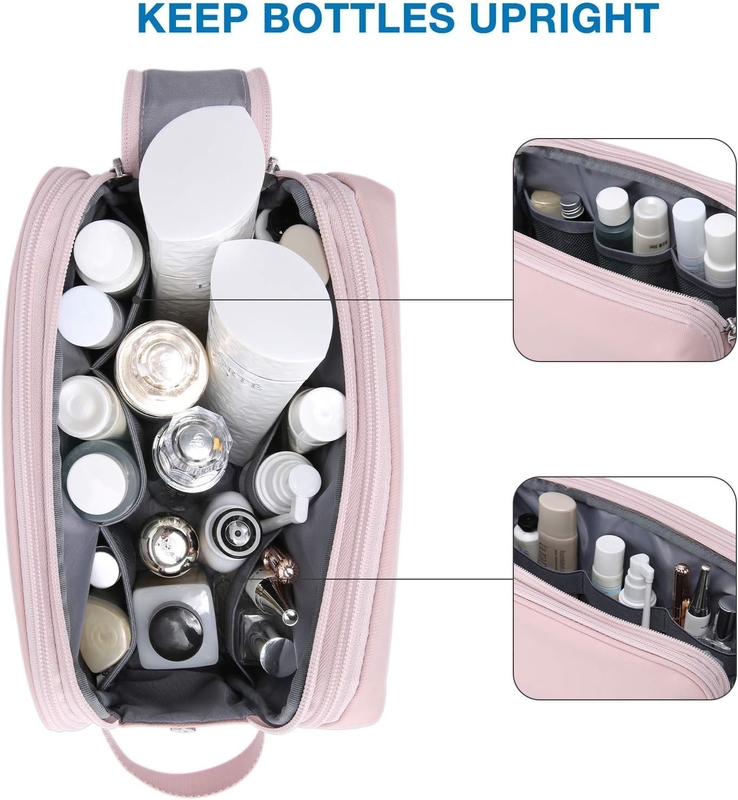 Pink Dopp Kit Resistente à água Barbear Maquiagem Cosmética Custom Saco de Viagem Para Mulheres
