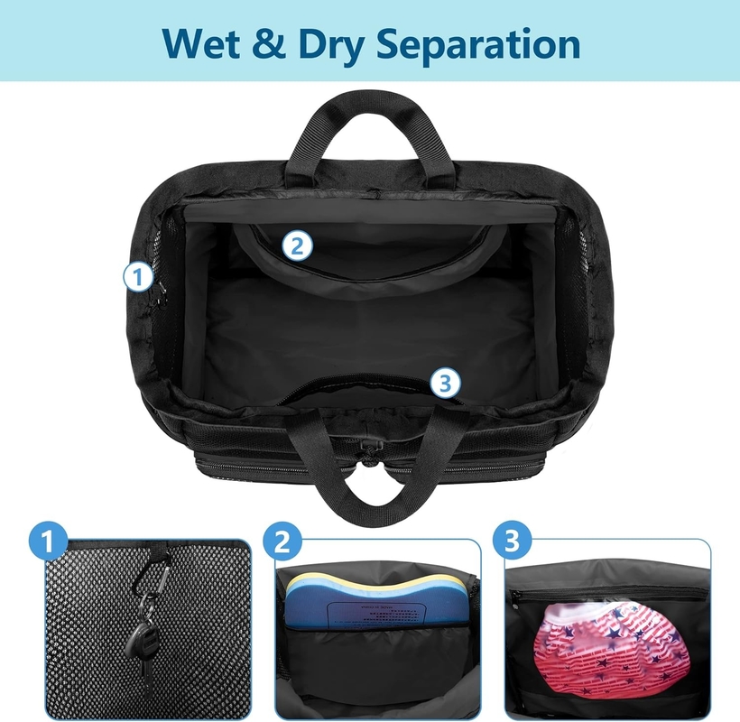 Saco de viagem personalizado de malha para homens e mulheres