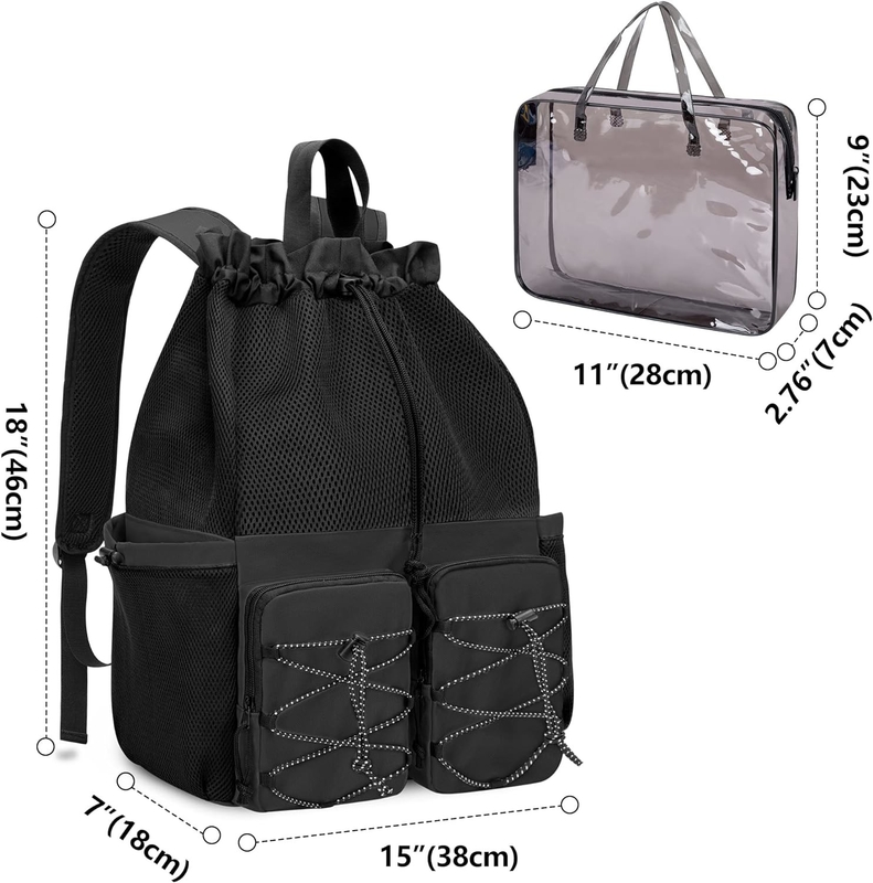 Saco de viagem personalizado de malha para homens e mulheres