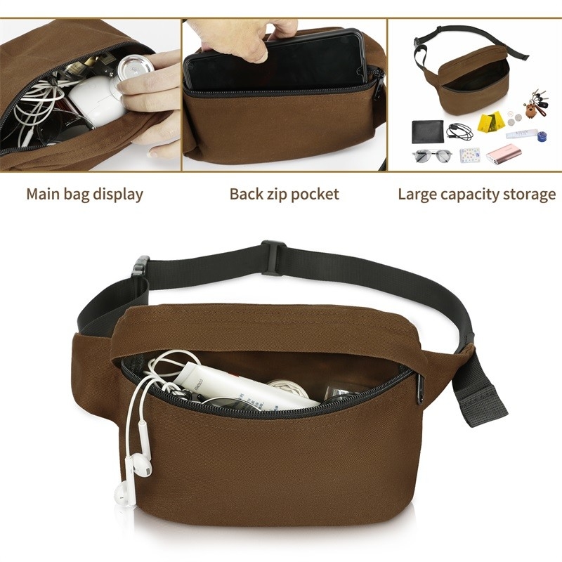 MTB Motocicleta Cross Body cintura cintura bolsa para mulheres Sling ombro caminhada 8.5X2.5X4.5 