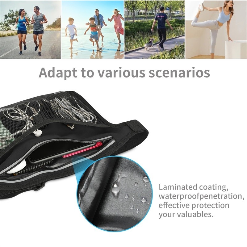 4.5 X 5.5 12.8 X 9.6 Ciclismo Acampamento Fanny Pacote Cinturão Crossbody Saco Hig