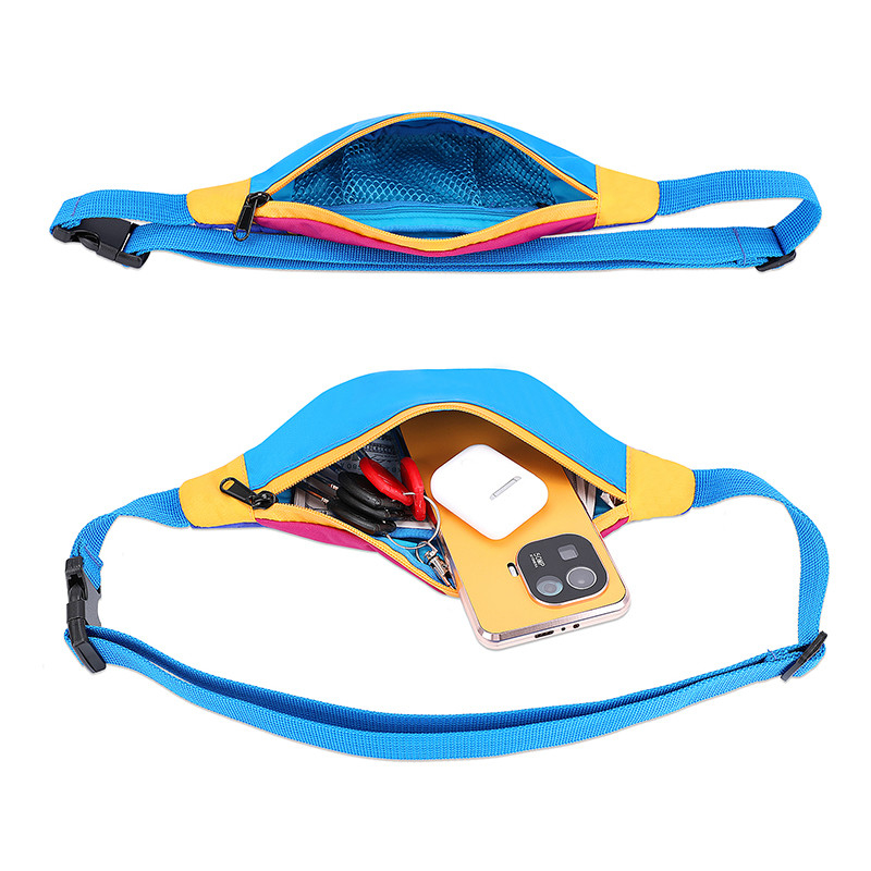Saco de cintura de algodão de nylon feminino 420D 11X2.3X4.3 polegadas