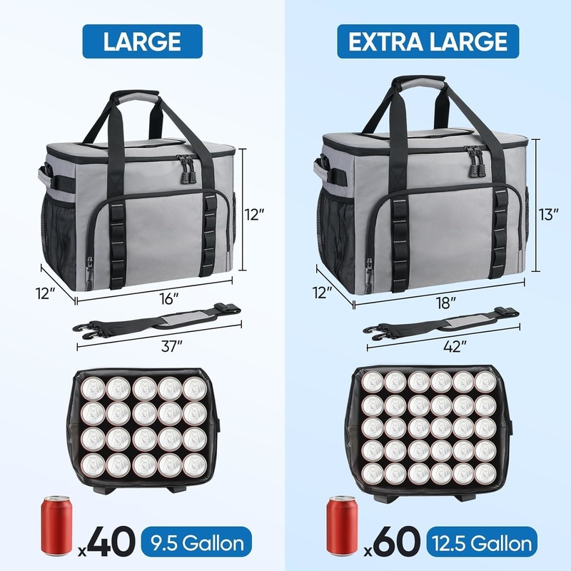 Extra Large 40/60 Canes Volume Suave Impecavel Praia Camping Kayaking Viagens de estrada Custom Travel Cooler Bag
