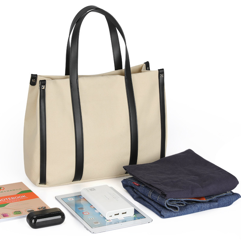 Sacos de compras personalizados de grande tamanho de lona Manos curtas